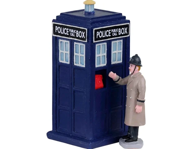 Lemax Village Collection Police Call Box, Set Of 2 #03509