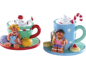 Lemax Village Collection Cocoa And Cookies, Set Of 2 #83383