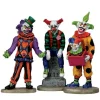 Lemax Village Collection Evil Sinister Clowns, Set Of 3 Figurines #12885