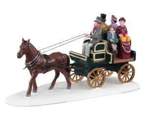 Lemax Village Collection Jaunting Car #03516