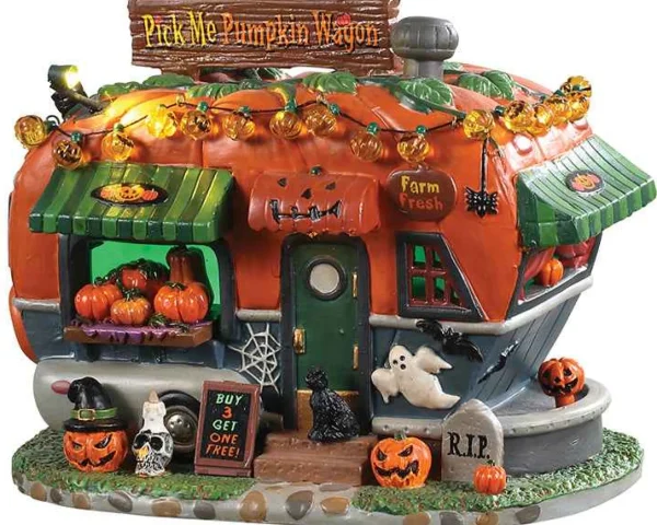 Lemax Village Collection Pick Me Pumpkin Wagon #95444