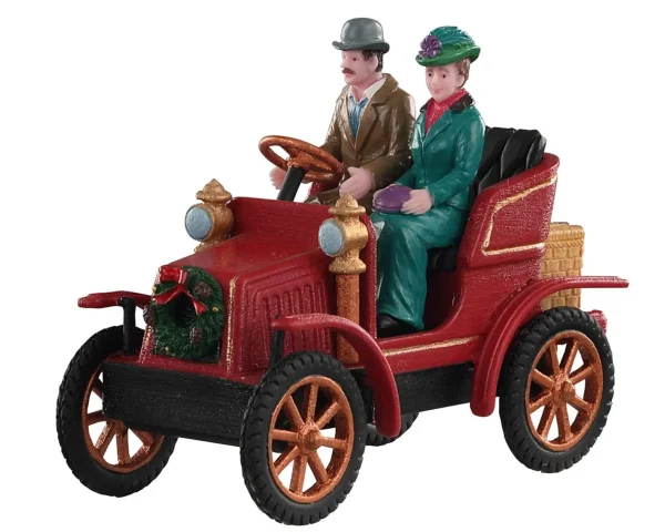 Lemax Village Collection First Car In Town #93426