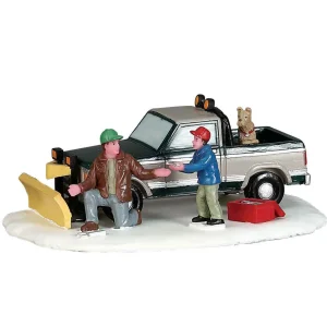 Lemax Village Collection Snow Plow Set-Up #53224