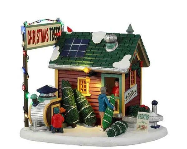 Lemax Village Collection Tiny House Tree Lot, B/O (4.5V) #25901