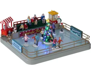 Lemax Village Collection Outdoor Skating Rink, With 4.5V Adaptor #14871