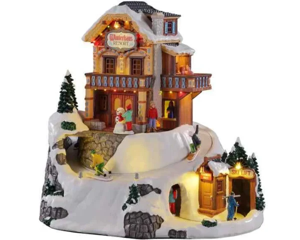 Lemax Village Collection Winterhaus Resort, With 4.5V Adaptor #15735