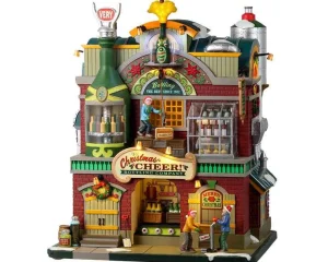 Lemax Village Collection Christmas Cheer Bottling Company, With 4.5V Adaptor #25858
