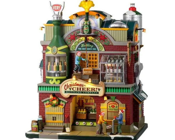 Lemax Village Collection Christmas Cheer Bottling Company, With 4.5V Adaptor #25858