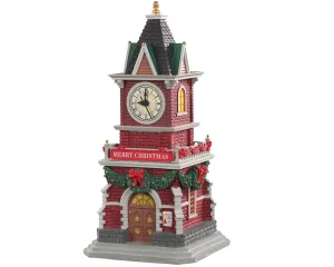 Lemax Village Collection Tannenbaum Clock Tower, B/O (1.5V) #05679