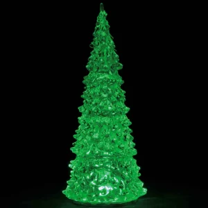 Lemax Village Collection Crystal Lighted Tree, 3 Color Changeable, Large, Battery Operated (4.5V) #94515