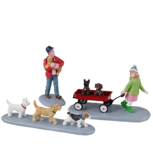 Lemax Village Collection Puppy Parade, Set Of 3 #32226