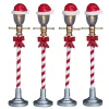 Lemax Village Collection Santa Hat Street Lamp, Set Of 4 #64472