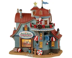Lemax Village Collection Seaside Santa Xmas Shoppe #25909