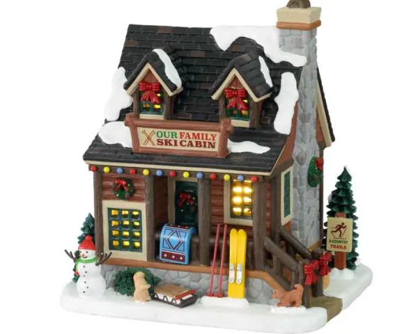 Lemax Village Collection Our Family Ski Cabin #15748