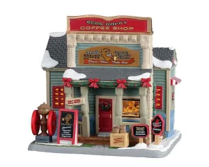 Lemax Village Collection Bean Happy Coffee Shop #25929