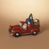 Gerson International Lighted Holiday Truck With Santa And Christmas Gifts