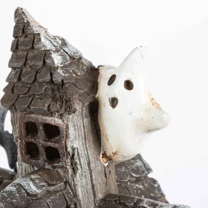 Gerson International Lighted Spooky Haunted Halloween House, Battery Operated