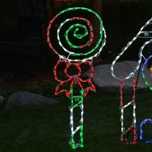 Brite Ideas Lollipop Swirl Red Green And White #Led-Pop2