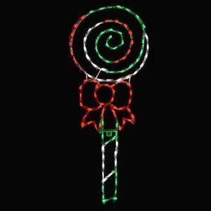 Brite Ideas Lollipop Swirl Red Green And White #Led-Pop2