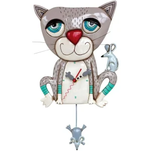 Enesco Mouser (Cat) Clock