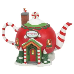 Enesco North Pole Village Peppermint Tea Shop #6011406