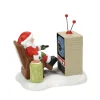 Enesco North Pole Village Santa At The Man Cave #6011405