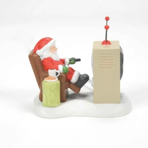 Enesco North Pole Village Santa At The Man Cave #6011405