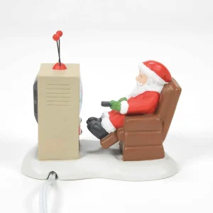 Enesco North Pole Village Santa At The Man Cave #6011405