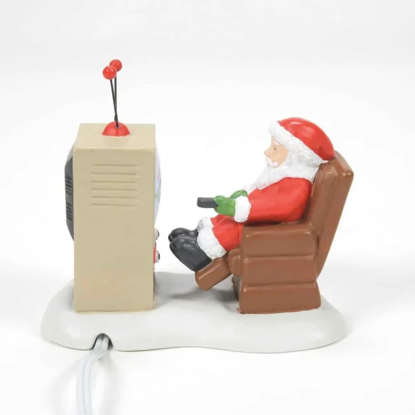 Enesco North Pole Village Santa At The Man Cave #6011405
