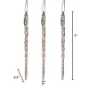 Gerson International 20-Pack, Real Spun Glass Hanging Icicle Ornaments (Set Of 3, 60Pc Total)