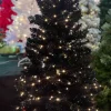 Puleo International 4.5Ft Evergreen Spruce Shiny Black Tree #114-Esbk-45Lwf3K250