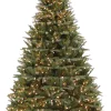 Puleo International 6.5Ft Pre-Lit Real-Feel Washington Valley Spruce Quick Connect Tree With Warm White Led Lights #114-Wvg-65Qf5Lw7