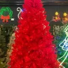 Puleo International 7.5Ft Shiny Red Evergreen Spruce Tree In Red #114-Esr-75Qlrf3K7