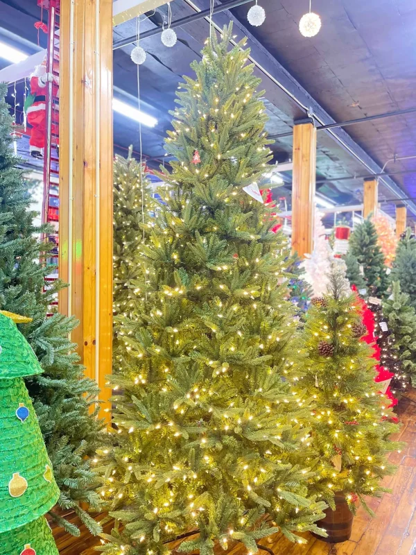 Puleo International 9Ft Slim Washington Valley Spruce Tree Ww #114-Wvgsl-90Qf5Lw9