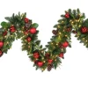 Puleo International 9Ft St. Nicholas Decorated Garland In Clear #114-Jx06-9/12C1