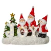 Gerson International Santa And Snowman Tabletop Sign, Christmas Holiday Decor