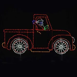 Brite Ideas Santa In Truck #Led-Trck