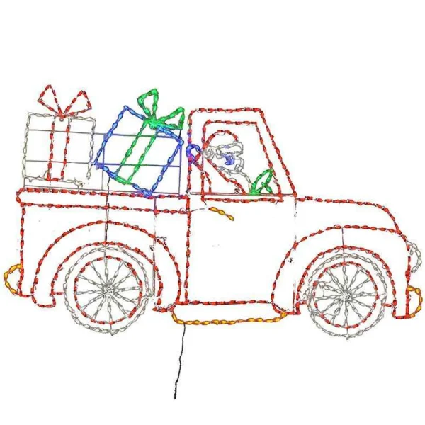 Brite Ideas Santa In Truck #Led-Trck