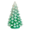 Gerson International Set Of 2 9.05-In H Battery- Operated Lighted Green Christmas Tree With Color Changing Led Lights