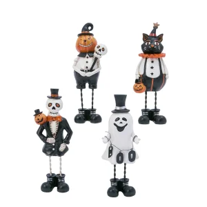 Gerson International Set Of 4 6-In High Resin Halloween Figurines