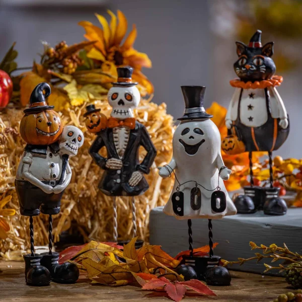 Gerson International Set Of 4 6-In High Resin Halloween Figurines