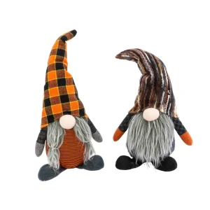 Gerson International Set Of 2, 12-In Plush Halloween Gnome Figurine