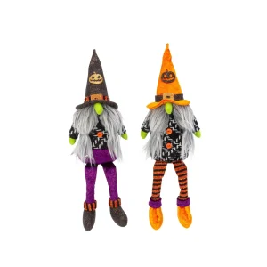 Gerson International Set Of 2, 16-In Plush Halloween Gnome Shelf Sitter