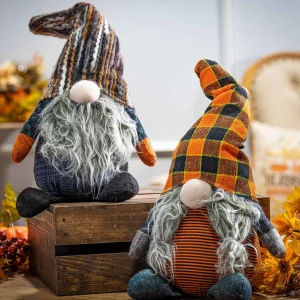 Gerson International Set Of 2, 12-In Plush Halloween Gnome Figurine
