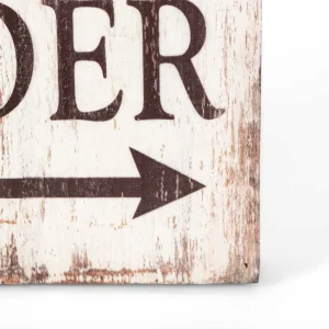 Gerson International Set Of 2 47.25-Inch High Wood Harvest Porch Signs