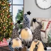 Gerson International Set Of 2 Lighted Leopard Print Gnome Figurines, Battery Operated