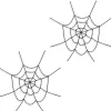 Gerson International Set Of 2 Lighted Spooky Halloween Spider Web, Battery Operated