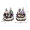 Gerson International Set Of 2 Musical Lighted Christmas Village With Moving Scenes