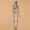 Gerson International Set Of 2 Spooky Hanging Skeletons, Creepy Halloween Decor