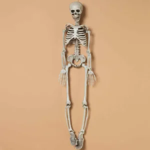 Gerson International Set Of 2 Spooky Hanging Skeletons, Creepy Halloween Decor